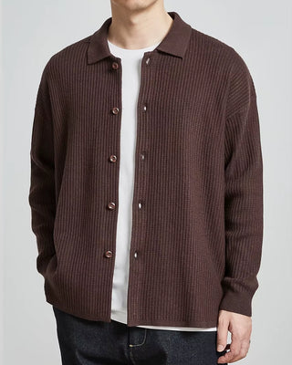 Cardigan maille côtelée CERVANE - Vue complète pièce d'autorité