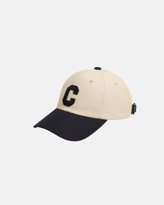 Casquette beige brodée Cervane