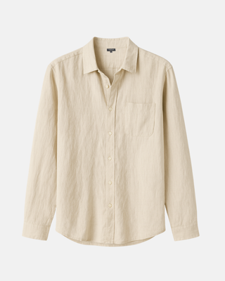 Chemise à manches longues en lin