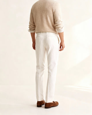 Patalon en lin blanc