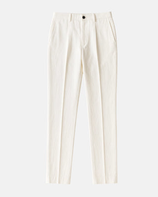 Patalon en lin blanc