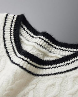 Pull Marin rayures - Vue latérale style intemporel