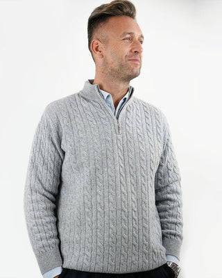 Pull col zippé coton 100% - Portée élégante