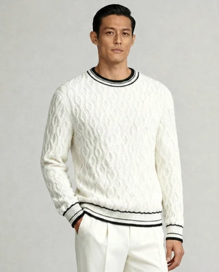 Pull rayé CERVANE - Vue complète esprit marin