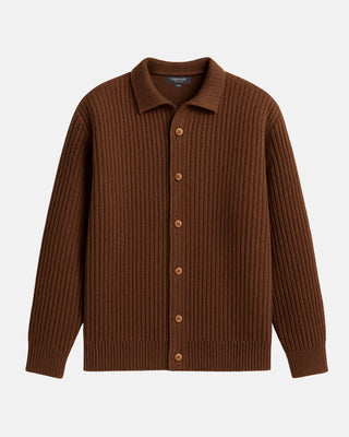 Cardigan en maille côtelée