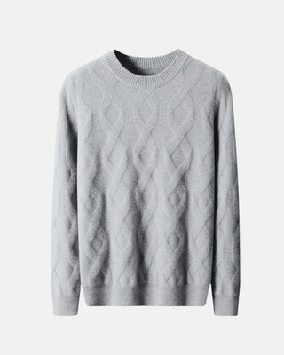 Pull torsadé col rond