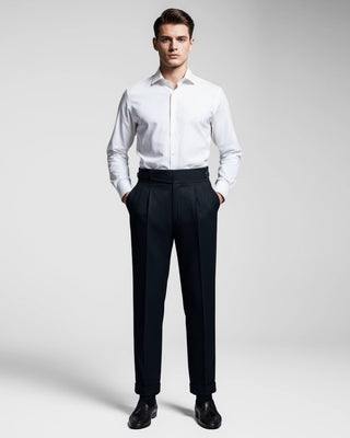 Pantalon gurkha en Laine ivoire